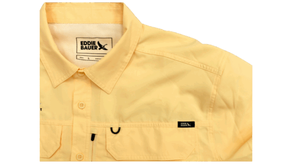 Yellow Long-Sleeve Wahoo Fishing Shirt - Image 3