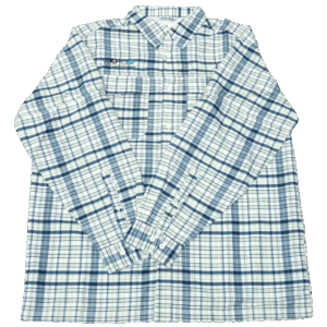 Plaid Long-Sleeve Wahoo Fishing Shirt