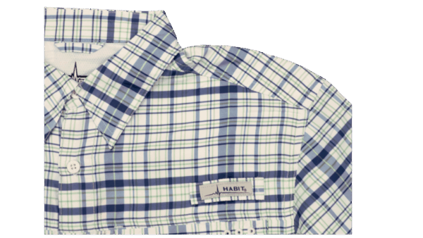 Plaid Long-Sleeve Wahoo Fishing Shirt - Image 3
